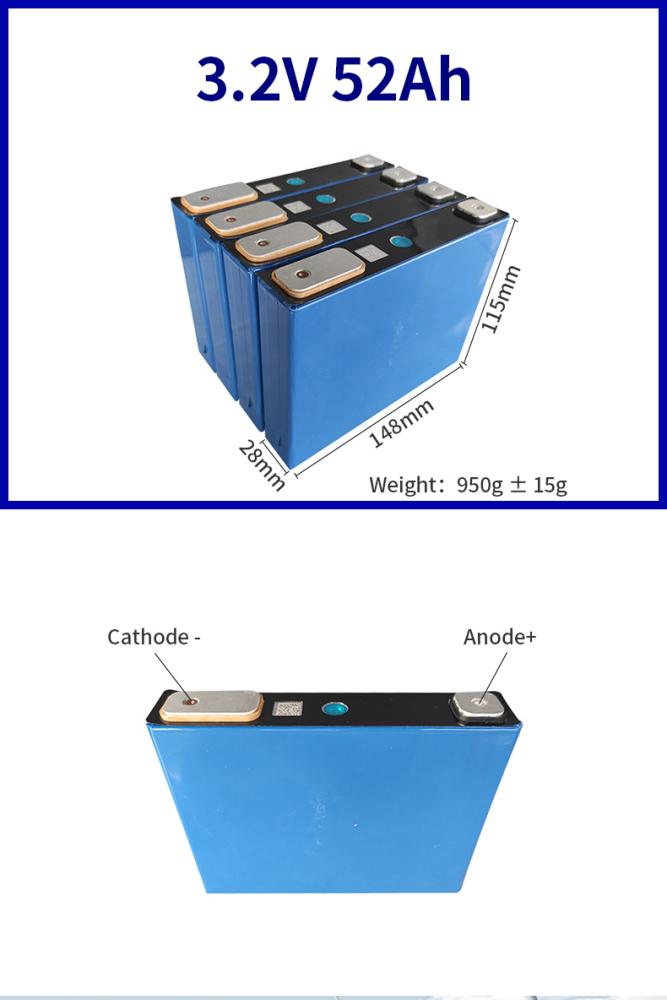 3.2V 52Ah LFP Lithium Battery Cell